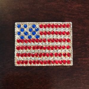 American Flag Brooch